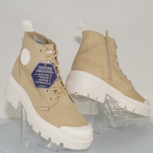 Palladium Pallabase Twill Platform Boots - Women's Size 10